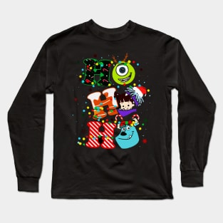 Monsters University Mike Sulley Boo Ho Ho Ho Xmas Light Long Sleeve T-Shirt